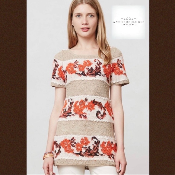 Anthropologie Sweaters - ANTHROPOLOGIE Banded Bouquets Knitted & Knotted